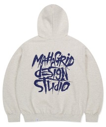 『mahagrid/マハグリッド』SLASH LOGO HOODIE/スラッシュロゴ プルオーバーパーカー