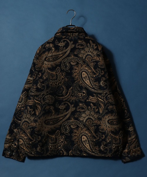 ANPAS（アンパス）の「2025AW新色追加 Gobelin Weaving Paisley Pattern Blouson/ゴブラン織り ペイズリー総柄 ブルゾン（ブルゾン・メンズ・ベージュ/ブラウン/ブラック/オフホワイト・M/LL/L）」の19枚目の写真