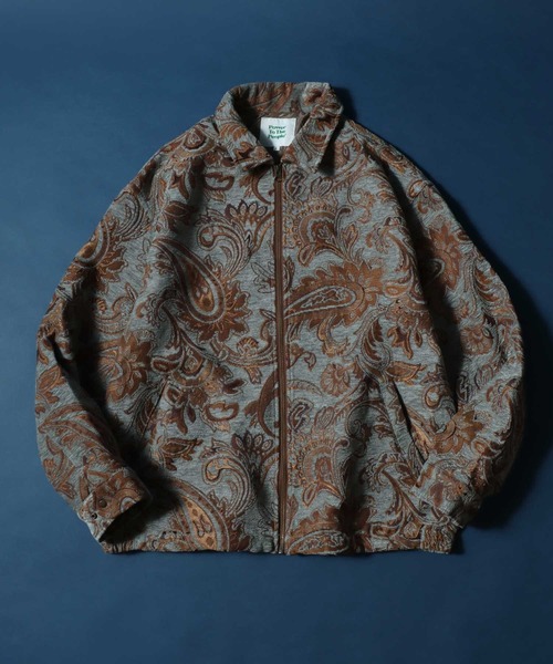 ANPAS（アンパス）の「2025AW新色追加 Gobelin Weaving Paisley Pattern Blouson/ゴブラン織り ペイズリー総柄 ブルゾン（ブルゾン・メンズ・ベージュ/ブラウン/ブラック/オフホワイト・M/LL/L）」の15枚目の写真