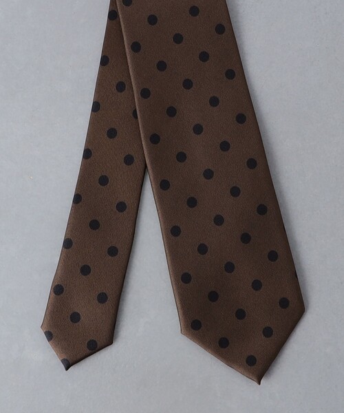 UNITED ARROWS（ユナイテッドアローズ）の「プリント ドット ネクタイ（ネクタイ・メンズ・ブラック/オリーブ/ブラウン・FREE）」の12枚目の写真