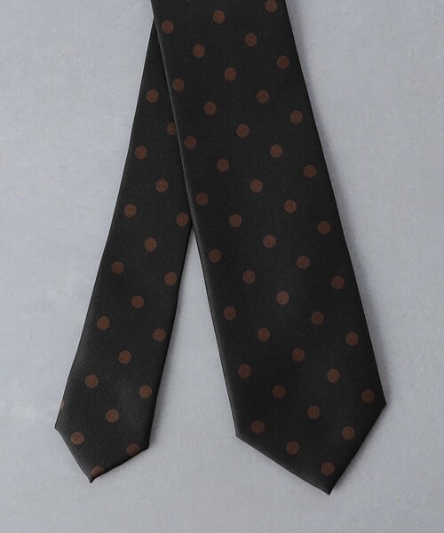 UNITED ARROWS（ユナイテッドアローズ）の「プリント ドット ネクタイ（ネクタイ・メンズ・ブラック/オリーブ/ブラウン・FREE）」の5枚目の写真