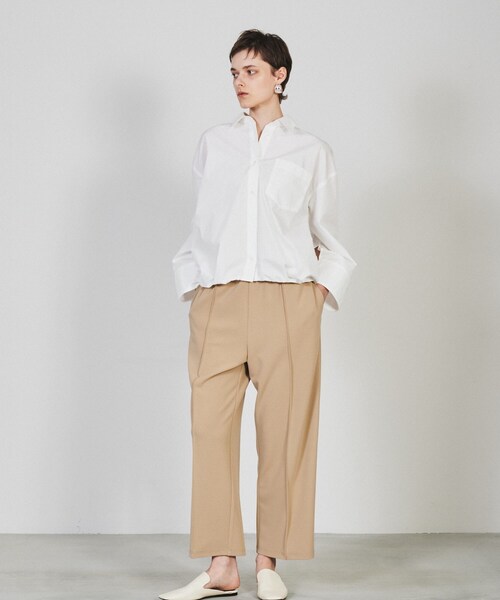 cloenc（クロエンス）の「◆【手洗い可】バルーンフォルムシャツ（シャツ/ブラウス・レディース・ブラウン系その他/ブルー系7/オフホワイト・02）」の4枚目の写真