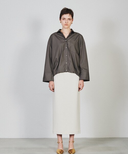 cloenc（クロエンス）の「◆【手洗い可】バルーンフォルムシャツ（シャツ/ブラウス・レディース・ブラウン系その他/ブルー系7/オフホワイト・02）」の8枚目の写真