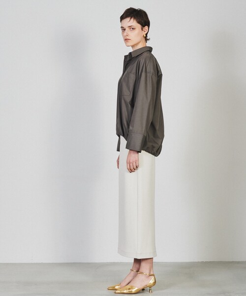 cloenc（クロエンス）の「◆【手洗い可】バルーンフォルムシャツ（シャツ/ブラウス・レディース・ブラウン系その他/ブルー系7/オフホワイト・02）」の9枚目の写真