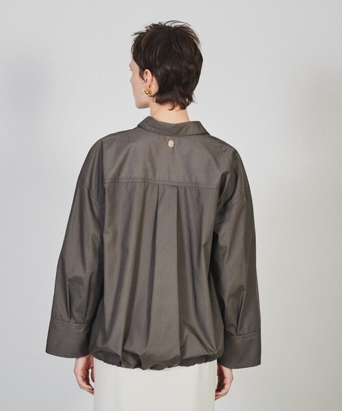 cloenc（クロエンス）の「◆【手洗い可】バルーンフォルムシャツ（シャツ/ブラウス・レディース・ブラウン系その他/ブルー系7/オフホワイト・02）」の11枚目の写真