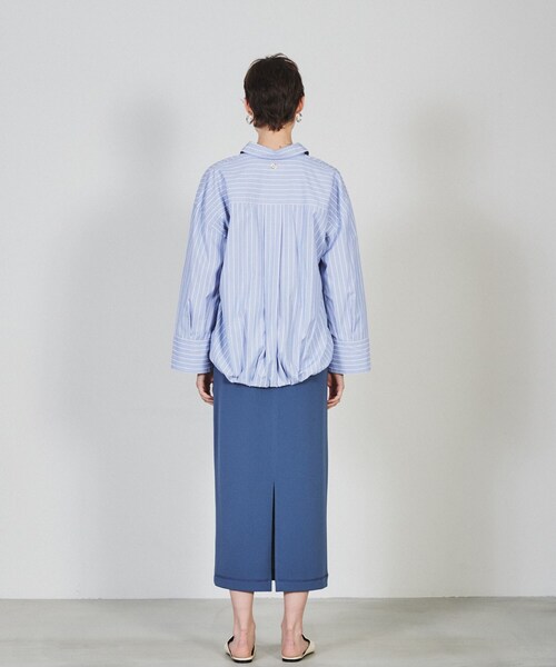 cloenc（クロエンス）の「◆【手洗い可】バルーンフォルムシャツ（シャツ/ブラウス・レディース・ブラウン系その他/ブルー系7/オフホワイト・02）」の15枚目の写真