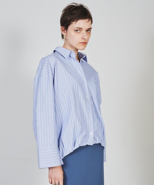 cloenc（クロエンス）の「◆【手洗い可】バルーンフォルムシャツ（シャツ/ブラウス・レディース・ブラウン系その他/ブルー系7/オフホワイト・02）」の17枚目の写真