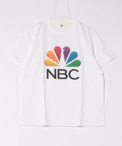 RiNc (リンク)の「【 NBC / エヌビーシー 】 NBC プリント ロゴ Tシャツ(Tシャツ/カットソー・メンズ・ホワイト・M/L/XL)」の1枚目の写真