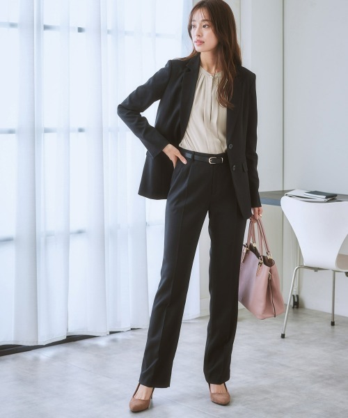 7days Life Styling（セブンデイズライフスタイリング）の「ストレッチとろみ素材フロント2WAYブラウス（しわになりにくい・速乾・洗濯機OK・UVカット）（シャツ/ブラウス・レディース・グレイッシュベージュ/サックスブルー/オフホワイト/ネイビー/ライトブルー・S/M/L/LL/3L）」の14枚目の写真