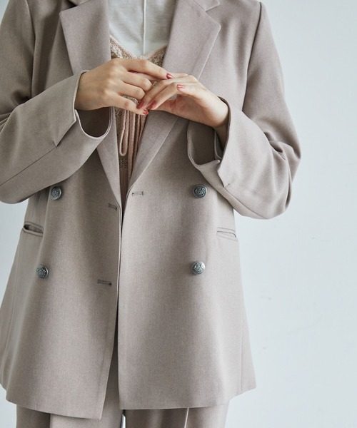 美easy】ウーリッシュWブレストテーラードジャケット【洗える