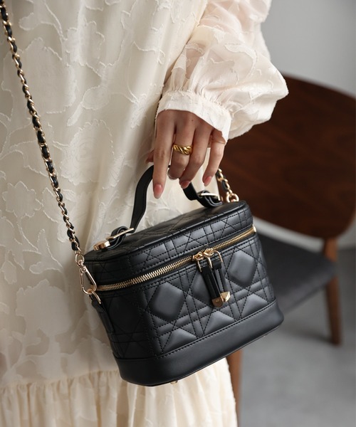 sakishimatokyo（サキシマトーキョー）の「【3WAY】 バニティバッグ/キルティング/ショルダー（ハンドバッグ・レディース・アイボリー/ブラック/グレイッシュベージュ・FREE）」の19枚目の写真