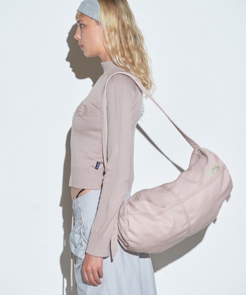 SCULPTOR（スカルプター）の「Vintage Canvas Duffel Bag/ヴィンテージキャンバスダッフルバッグ（ショルダーバッグ・レディース・ライトグレー/ピンク/ブラック/カーキ・FREE）」の4枚目の写真