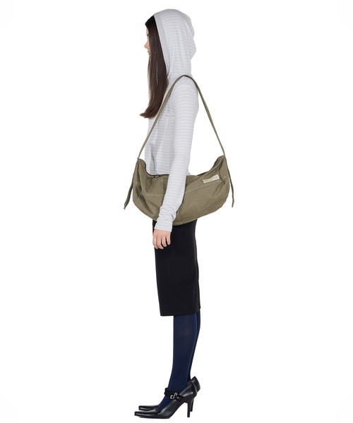 SCULPTOR（スカルプター）の「Vintage Canvas Duffel Bag/ヴィンテージキャンバスダッフルバッグ（ショルダーバッグ・レディース・ライトグレー/ピンク/ブラック/カーキ・FREE）」の7枚目の写真