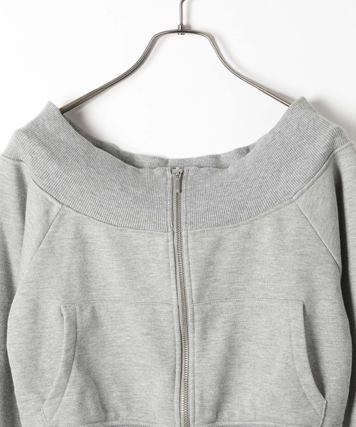 セール】オフショルZIP裏毛スウェット 149049（スウェット）｜Heather