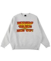 is-ness | 【ISNESS MUSIC / イズネスミュージック】MUSIC TAKE ME UP SWEATSHIRT(スウェット)