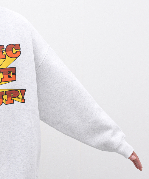 is-ness（イズネス）の「【ISNESS MUSIC / イズネスミュージック】MUSIC TAKE ME UP SWEATSHIRT（スウェット・メンズ・ライトグレー・FREE）」の16枚目の写真