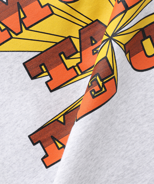 is-ness（イズネス）の「【ISNESS MUSIC / イズネスミュージック】MUSIC TAKE ME UP SWEATSHIRT（スウェット・メンズ・ライトグレー・FREE）」の8枚目の写真