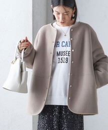 SHIPS | 〈手洗い可能〉リバーシブル ボア × フリース ブルゾン(ブルゾン)