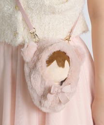 Appel Toi(アペルトワ)の【15cmぬい推奨サイズ】推し活 ぬいぐるみ ぬい活 ぬい服 着せ替え おくるみ 2way ボア ぬいショルダー(その他雑貨)