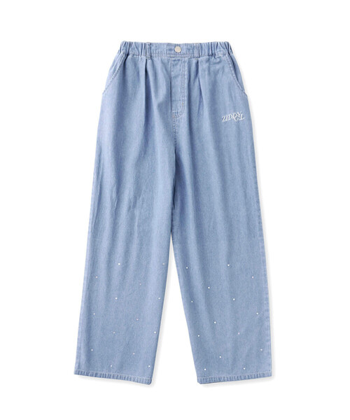 ZIDDY（ジディ）の「ラインストーン付きデニムパンツ(130~160cm