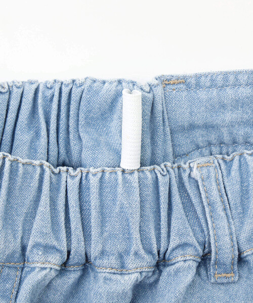 【美品】 black&white ポケット ラインストーンパンツ 2 紺 ZIDDY（ジディ）の「ラインストーン付きデニムパンツ(130~160cm