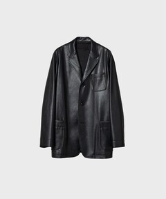 追加》IENA LA BOUCLE SHEEPレザージャケット（ノーカラージャケット