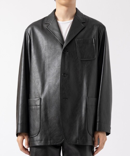 th products（ティーエイチプロダクト）の「【th products/ティーエイチプロダクツ】Drawstring Blouson（テーラードジャケット・メンズ・ブラック・1/2）」の7枚目の写真