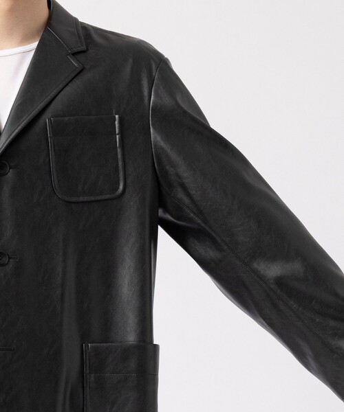 th products（ティーエイチプロダクト）の「【th products/ティーエイチプロダクツ】Drawstring Blouson（テーラードジャケット・メンズ・ブラック・1/2）」の2枚目の写真