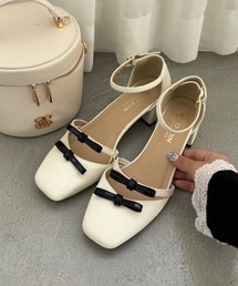 one after another NICE CLAUP | リボンストラップセパレートパンプス(パンプス)