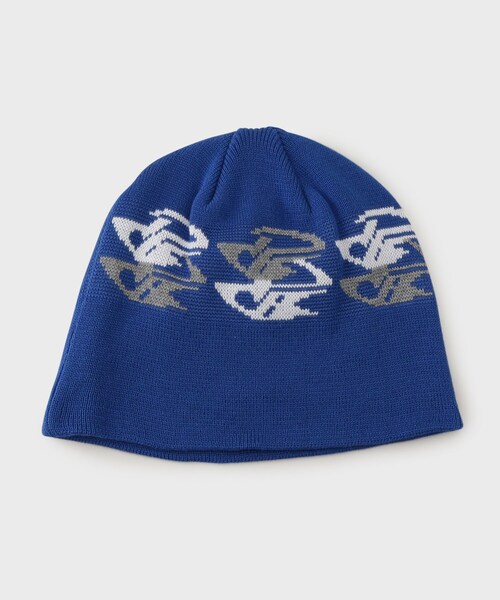 tk.TAKEO KIKUCHI（ティーケータケオキクチ）の「◆ロゴデザインビーニー（ニットキャップ/ビーニー・メンズ・ブルー系その他/ブラック/グレー系4・00）」の5枚目の写真