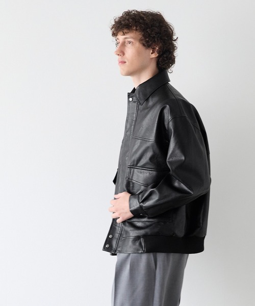 セール】フェイクレザー A-2フライトジャケット（ブルゾン）｜coca