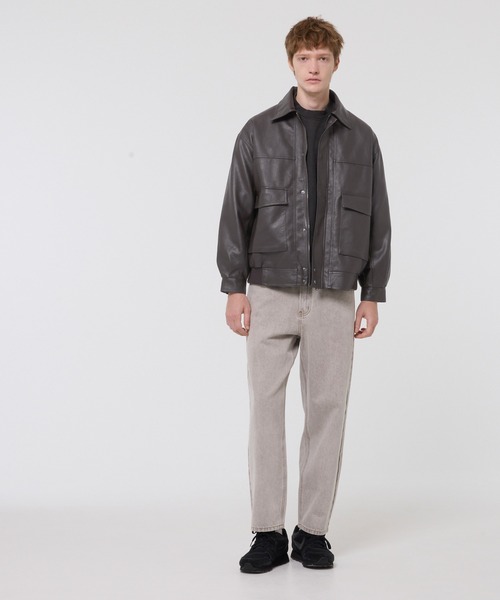 フェイクレザー A-2フライトジャケット（ブルゾン）｜coca（coca