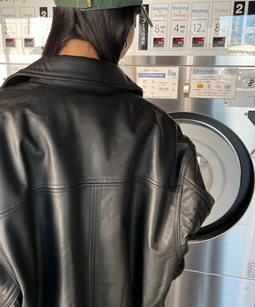 美品　XLサイズ　JEANS FACTORY　シングルライダースジャケット 13oz Denim Stretch Single Riders Jacket / 13oz デニム