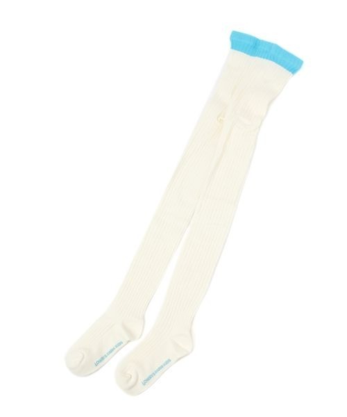 LOWRYS FARM(ローリーズファーム)の「リブカラータイツ 135772(タイツ/ストッキング・キッズ・グレー/オフホワイト/カーキ・MEDIUM/LARGE)」の2枚目の写真