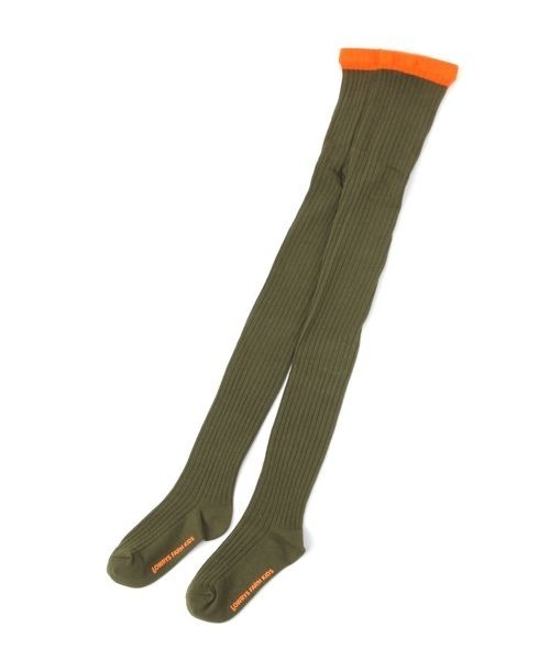 LOWRYS FARM(ローリーズファーム)の「リブカラータイツ 135772(タイツ/ストッキング・キッズ・グレー/オフホワイト/カーキ・MEDIUM/LARGE)」の5枚目の写真