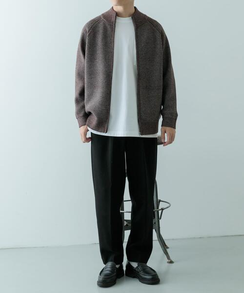ITEMS URBANRESEARCH（アイテムズ アーバンリサーチ）の「マシンウォシャブルマシュマロドライバーズニット（カーディガン/ボレロ・メンズ・ブラウン/ブラック・MEDIUM/LARGE）」の17枚目の写真