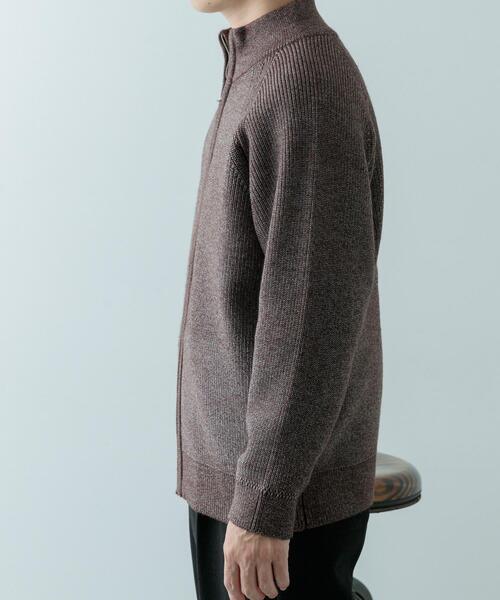 ITEMS URBANRESEARCH（アイテムズ アーバンリサーチ）の「マシンウォシャブルマシュマロドライバーズニット（カーディガン/ボレロ・メンズ・ブラウン/ブラック・MEDIUM/LARGE）」の19枚目の写真