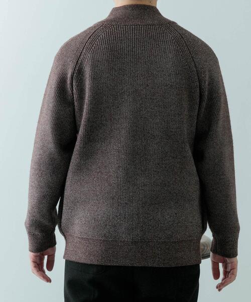 ITEMS URBANRESEARCH（アイテムズ アーバンリサーチ）の「マシンウォシャブルマシュマロドライバーズニット（カーディガン/ボレロ・メンズ・ブラウン/ブラック・MEDIUM/LARGE）」の20枚目の写真