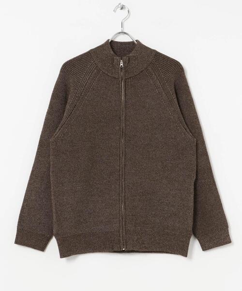 ITEMS URBANRESEARCH（アイテムズ アーバンリサーチ）の「マシンウォシャブルマシュマロドライバーズニット（カーディガン/ボレロ・メンズ・ブラウン/ブラック・MEDIUM/LARGE）」の21枚目の写真