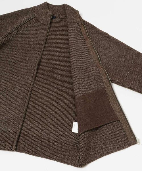 ITEMS URBANRESEARCH（アイテムズ アーバンリサーチ）の「マシンウォシャブルマシュマロドライバーズニット（カーディガン/ボレロ・メンズ・ブラウン/ブラック・MEDIUM/LARGE）」の12枚目の写真