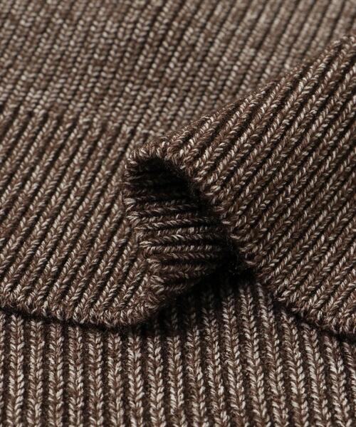 ITEMS URBANRESEARCH（アイテムズ アーバンリサーチ）の「マシンウォシャブルマシュマロドライバーズニット（カーディガン/ボレロ・メンズ・ブラウン/ブラック・MEDIUM/LARGE）」の13枚目の写真