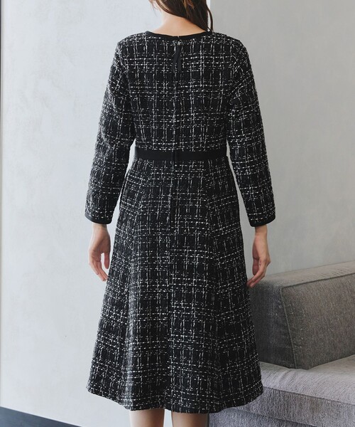 配色ツイードワンピース（ワンピース）｜Tiaclasse（ティアクラッセ