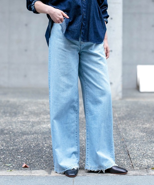 D.M.G / ディーエムジー] 10ozデニム ワイドバギー | Domingo