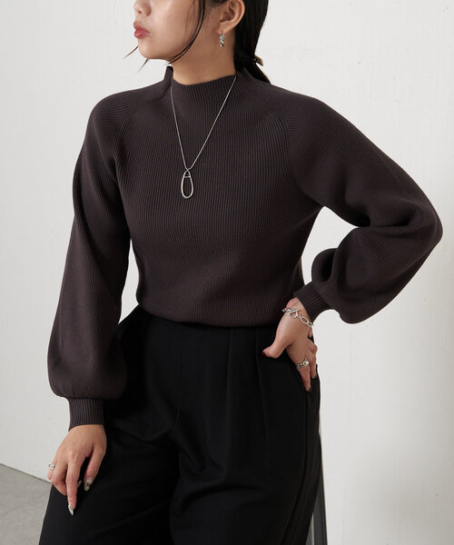 【セール】パフスリーブニット（ニット/セーター）｜Jena espace merveilleux（ジェナ エスパスメルヴェイユ） 6,600円