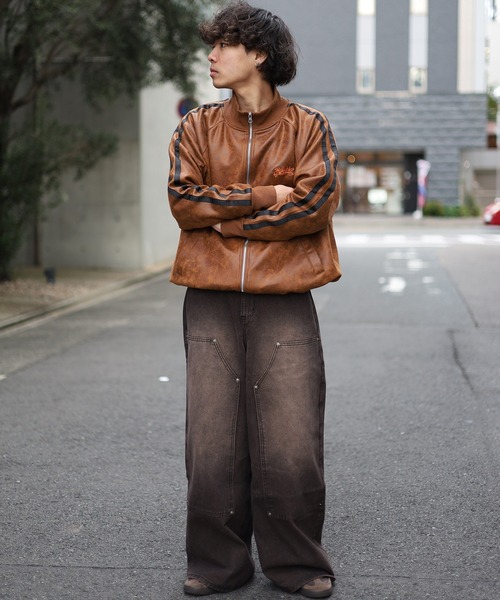 2サイズ展開 / UNISEX 》ATMARKグラフティロゴサイドラインレザー