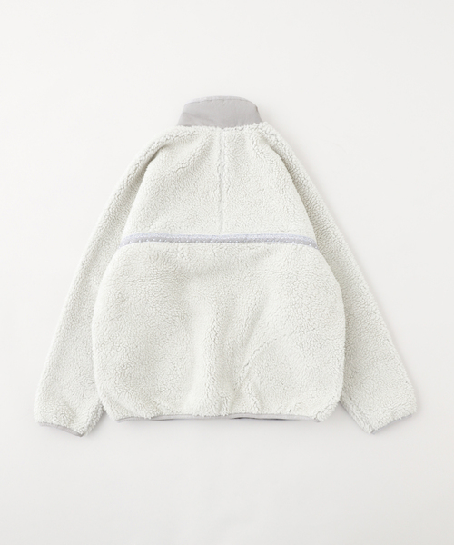 and wander(アンドワンダー)の「Gramicci × and wander JQ TAPE FLEECE JACKET GUJ4-F3005-M(ブルゾン・メンズ・ブラック/ライトグレー・MEDIUM/LARGE)」の3枚目の写真