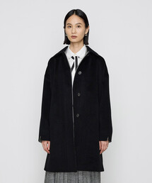 K.T KIYOKO TAKASE | アンゴラウール スタンドステンカラーコート(ステンカラーコート)
