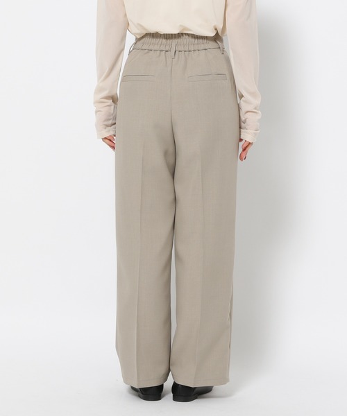 mysty woman(ミスティウーマン)の「セットアップ着用可・センタープレスストレートパンツ 291372(スラックス・レディース・ネイビー/ベージュ/グレー・FREE)」の10枚目の写真