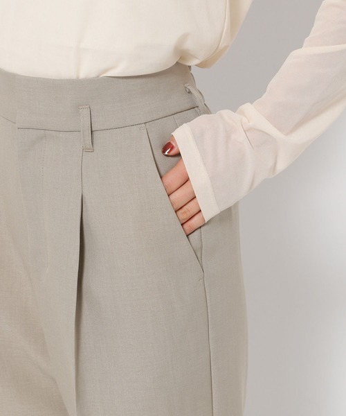 mysty woman(ミスティウーマン)の「セットアップ着用可・センタープレスストレートパンツ 291372(スラックス・レディース・ネイビー/ベージュ/グレー・FREE)」の13枚目の写真