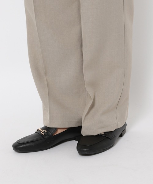 mysty woman(ミスティウーマン)の「セットアップ着用可・センタープレスストレートパンツ 291372(スラックス・レディース・ネイビー/ベージュ/グレー・FREE)」の14枚目の写真